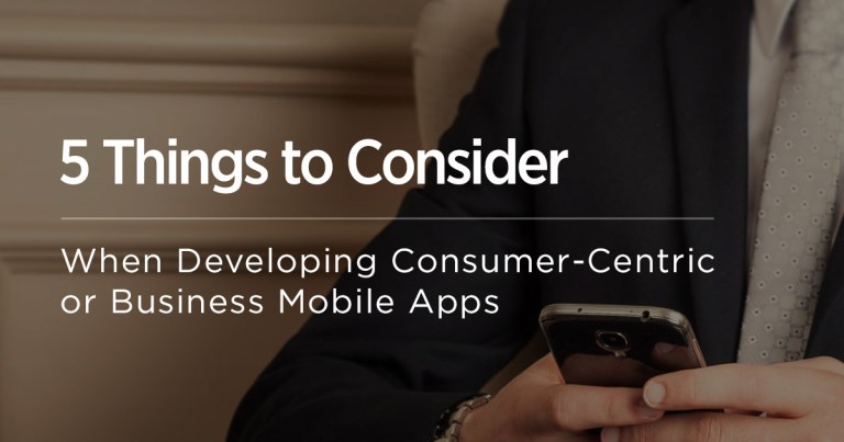 Consumer vs. Enterprise Mobile Apps or the Value of Consumerization