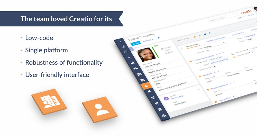 CRM Creatio Benefits