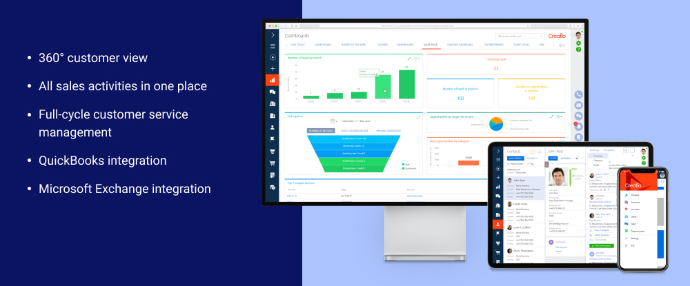Feature-rich CRM platform implementation