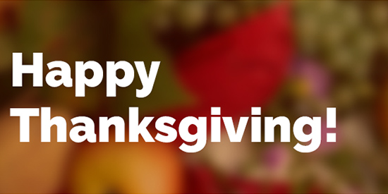 Thanksgiving Greetings from Velvetech in 2016