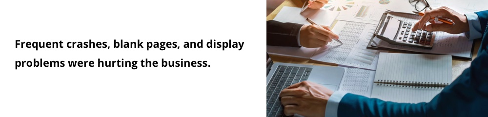 Legacy app hurting the business