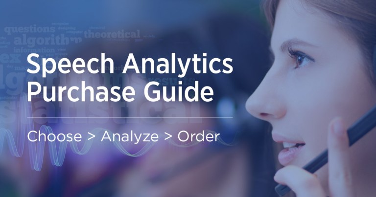 How to Evaluate a Speech Analytics Solution