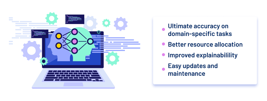 The Advantage of Multiple Specialized Models