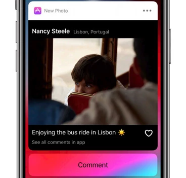 iOS 12 Rich Notifications in Groups